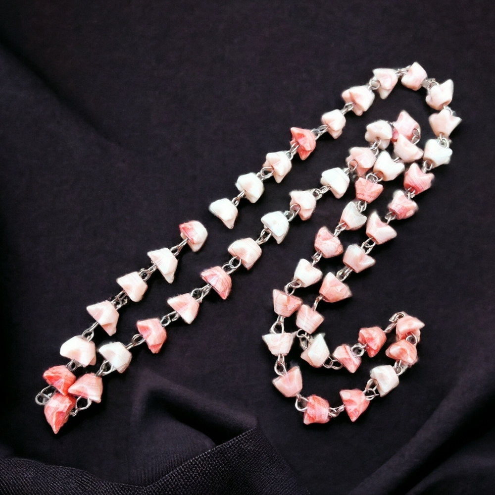 Antique rhodochrosite necklace